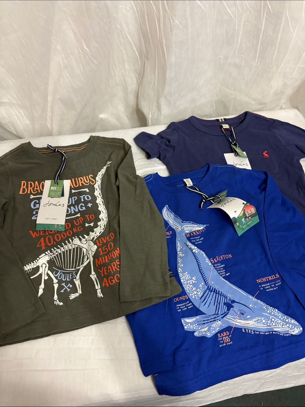 Joules Kids' Graphic Shirts size 3y NWT bundle of 3